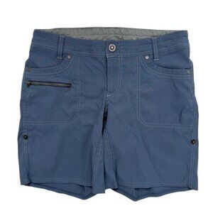 KUHL Kliffside Air Roll Up Blue Hiking Shorts Sz 8